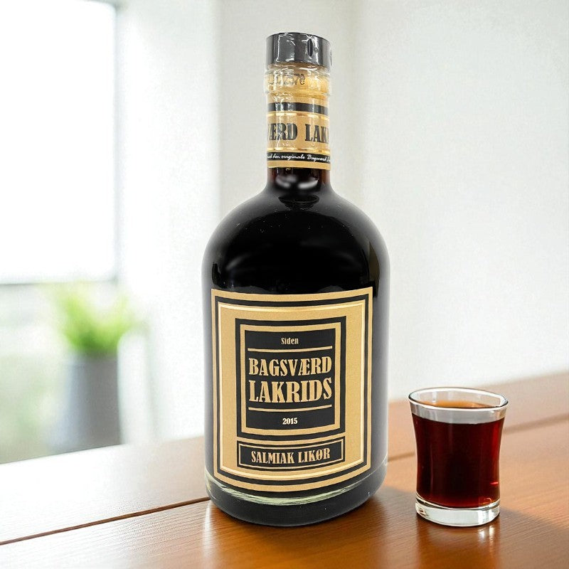 Bagsværd lakrids salmiak likør. Lakridslikør med salmiak.