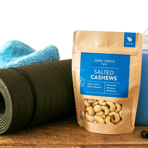Lækre gourmet cashewnødder med salt