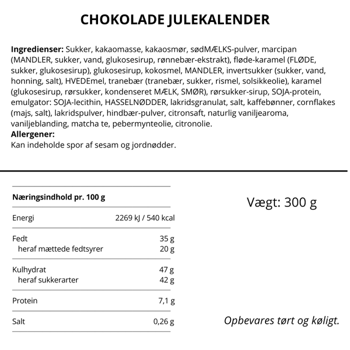 Julekalender 'Simply for chocolate lovers' - Simply Chocolate
