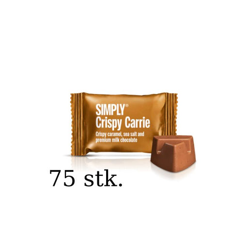 Simply Chocolate Crispy Carrie small one flowpack storkøb 75 stk