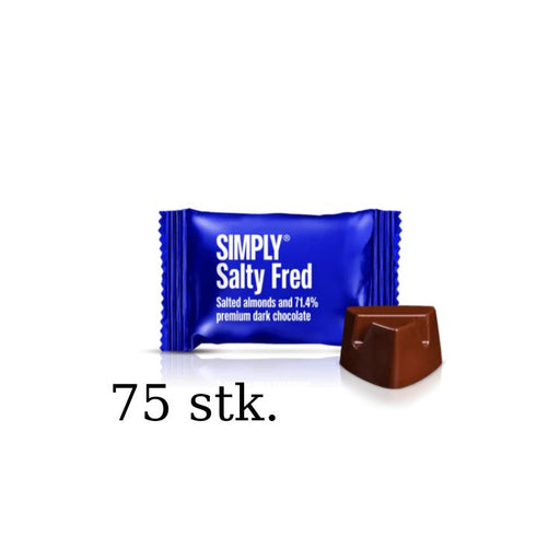 Simply Chocolate salty fred small one flowpack storkøb