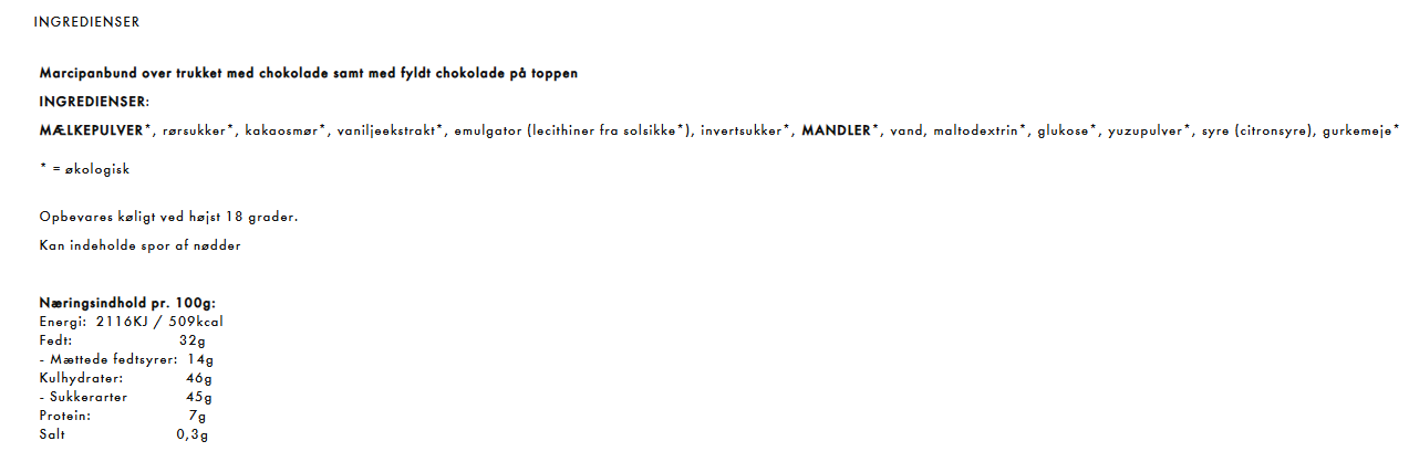 "Spejlæg" - Anker Chokolade