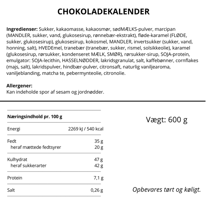 Julekalender 'Simply for sharing' - Simply Chocolate