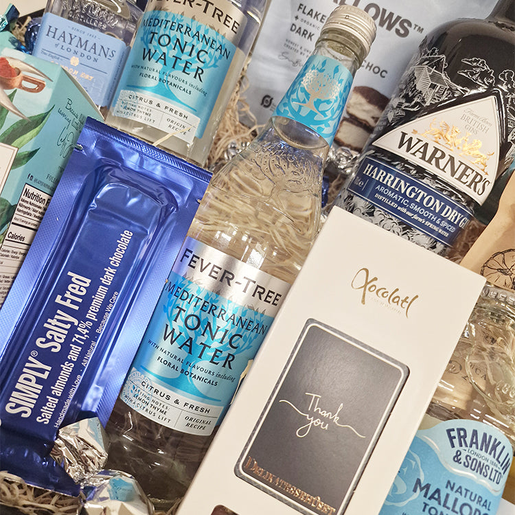 Stor gin og tonic gavekurv