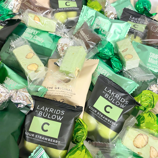 Stor køb af grønne flowpacks, enkeltindpakkede lækkerier til reception, mødelokale, fest, babyshower og mange andre begivenheder. 