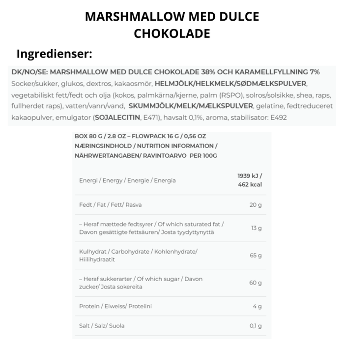 Dulce Chocolate - The Mallows (Flowpack)
