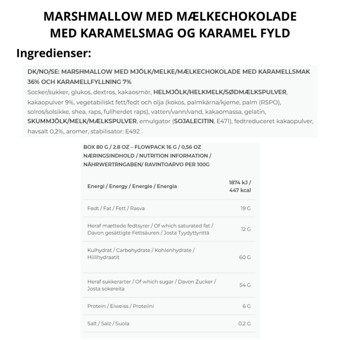 Caramel Filled Double Caramel Chocolate Box - The Mallows