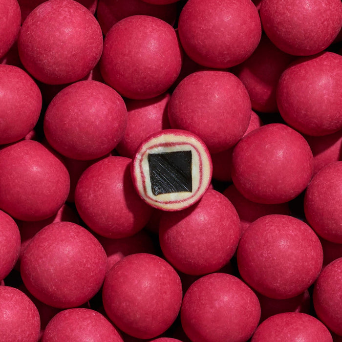 Drageret lakrids m. raspberry fra lakrids by bulow