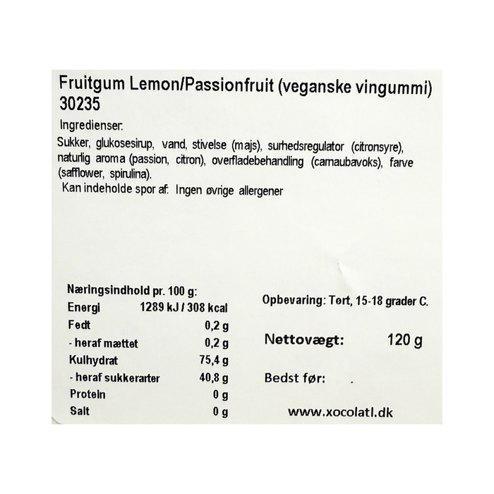Tak - Vingummi med lemon og passionsfrugt
