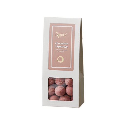 Chokolade/lakridskugler med hindbær fra Xocolatl | Delikatessehuset.dk