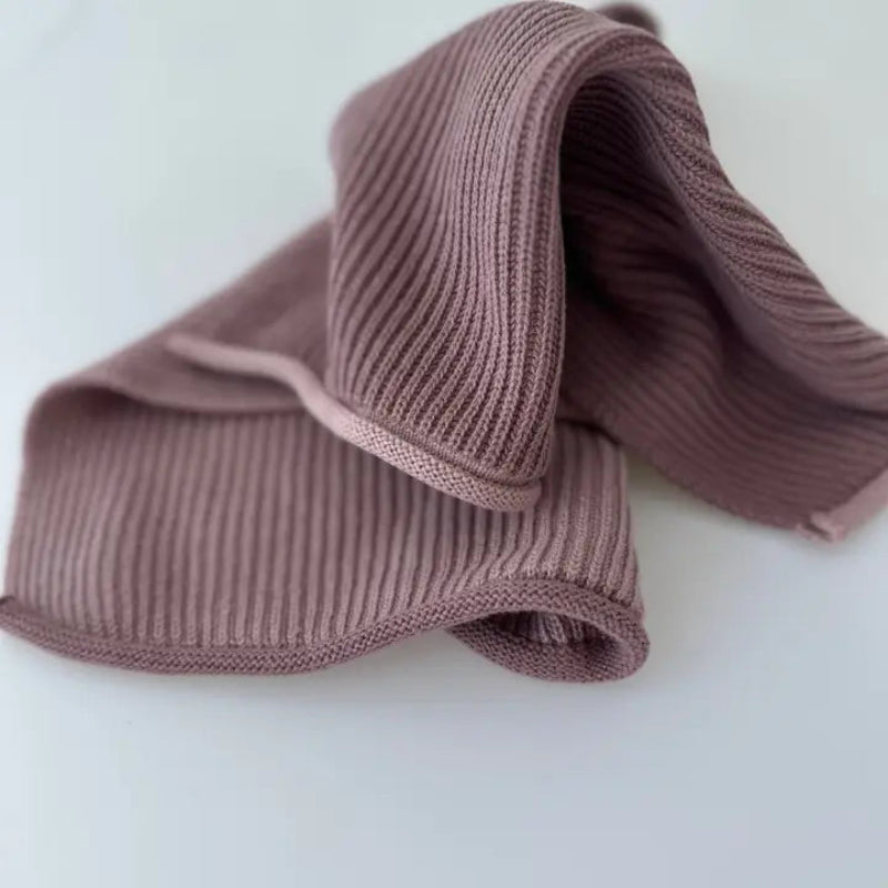 Strikket karklud - Mørk Rosa - Aspegren