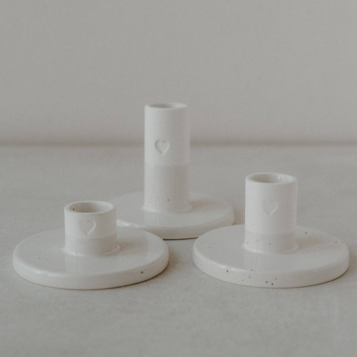 Lysestage 🖤 | Keramik | 4,5 cm høj