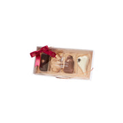 Petit Four marcipanfigurer med bordeaux sløjfe 4 stk. fra Aalborg Chokoladen