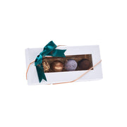 Æske med 4 fyldte chokolader Innovativ fra Aalborg Chokoladen