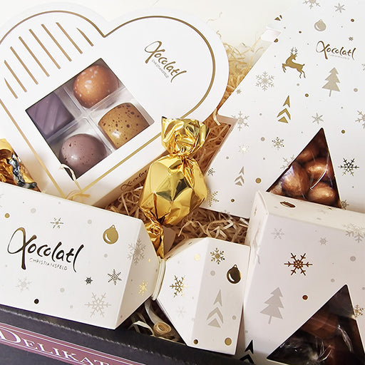 Send en sød julehilsen med dansk chokoladeforkælelse