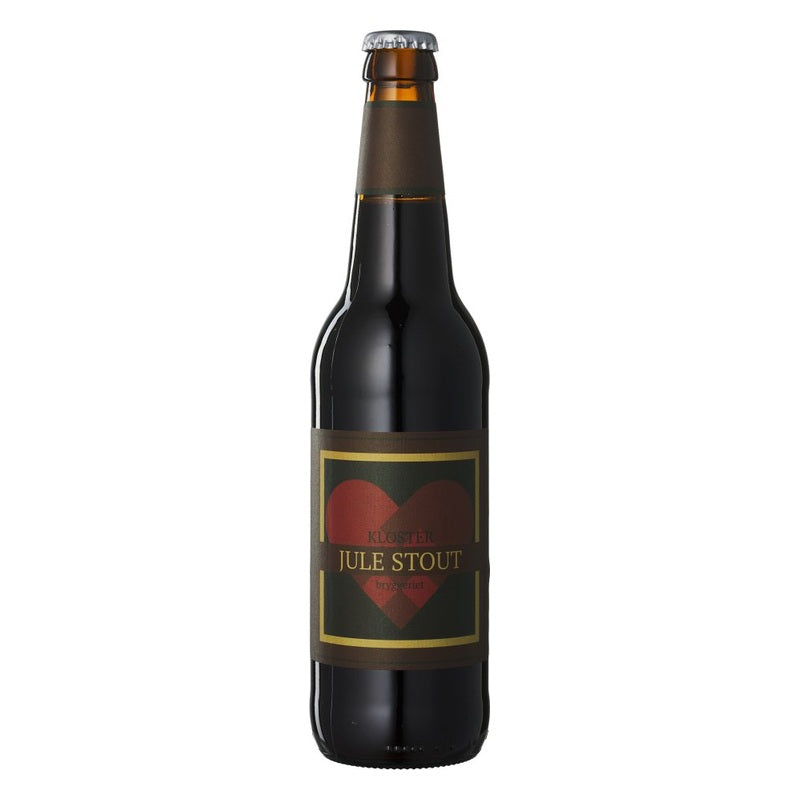 Økologisk Jule Stout 50 cl - Klosterbryggeriet i flaske med Klosterbryggeriets etiket