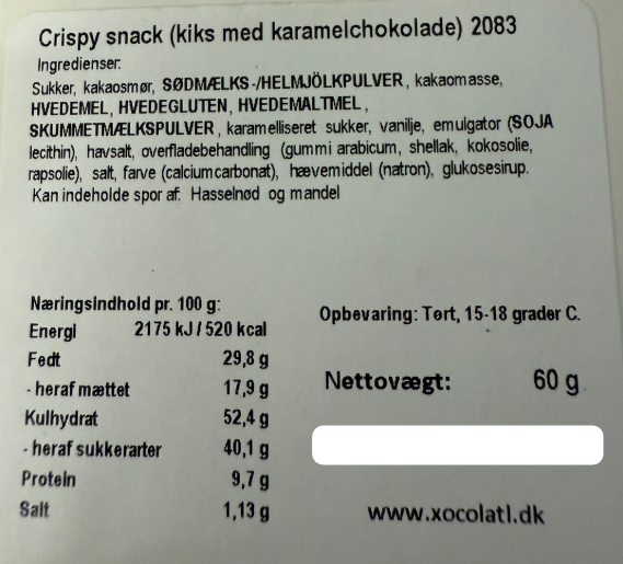 Kiksekugler med chokolade i æske - vælg variant