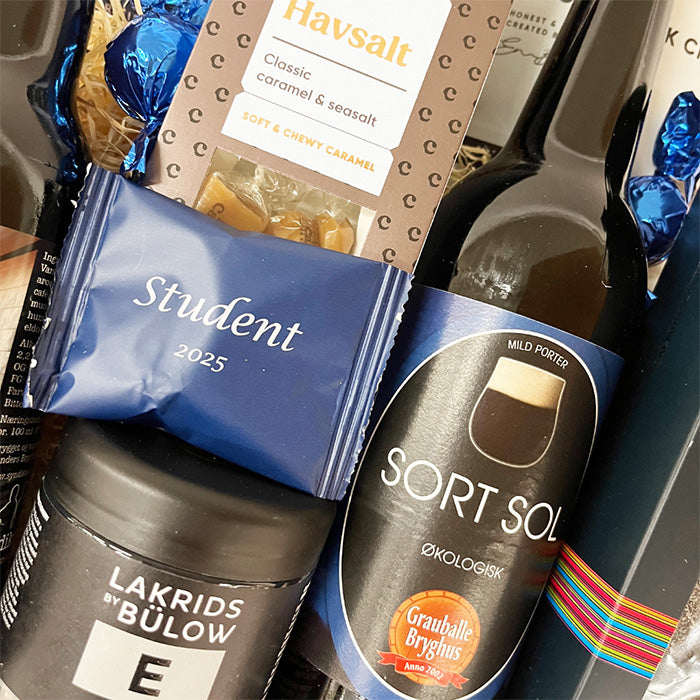 Gavekurv - til den festlige blå student