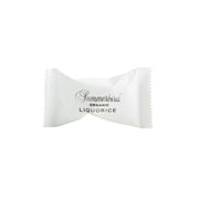 Enkeltindpakket Summerbird Organic Liquorice flowpack chokolade med lakrids til gaver og møder.