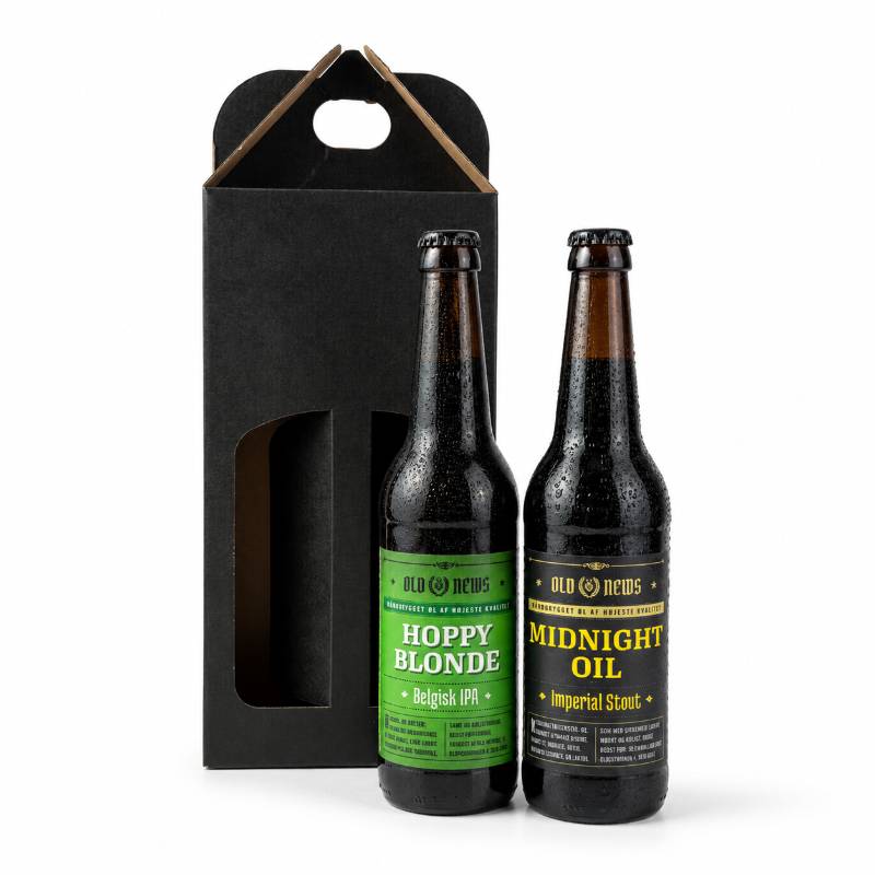 ølgave æske med to specialøl fra Randers Bryghus
