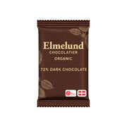 Økologisk mini mørk chokolade 72 % - Elmelund - enkeltindpakket 5 g