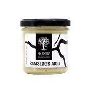 Et glas Hr. Skov Ramsløgs Aioli, perfekt som dip til snackbrød og tapas.