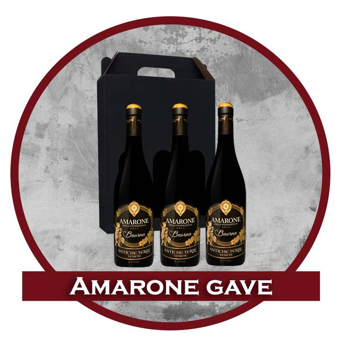 Vingave Amarone. Italiensk rødvin i gaveæske. Gave til medarbejdere eller kunder