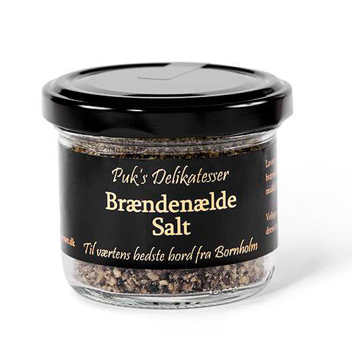 Brændenælde salt, Puk's Delikatesser. Bestil online hos Delikatessehuset.