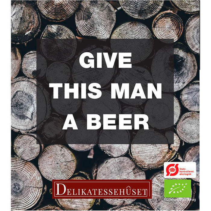 Gave til fars dag eller øl til mænd. Super flot øl med teksten 'give this man a beer'. Perfekt som gave til fx fars dag.