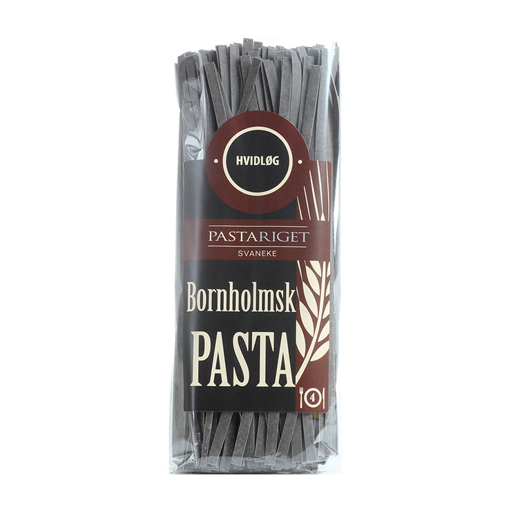 Bornholmsk hvidløgspasta fra Pastariget, lavet på lokalt dyrket durumhvede fra Svaneke.