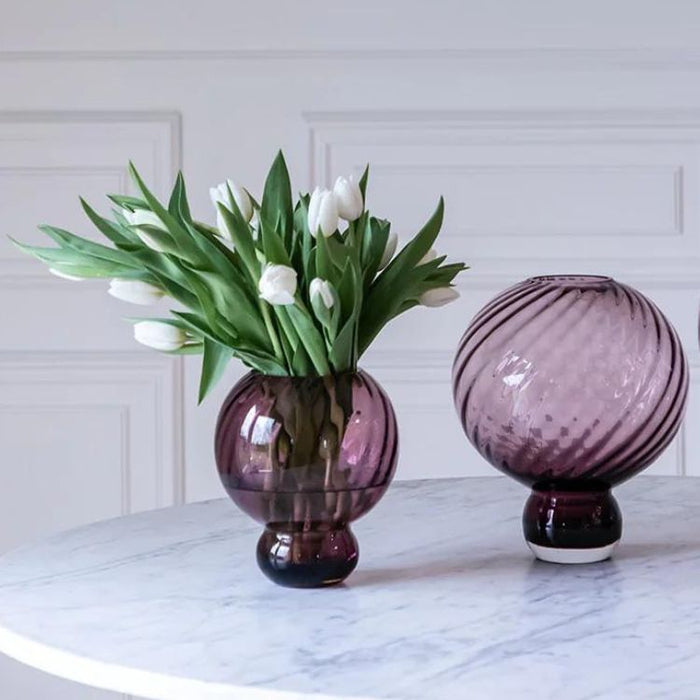 Glasvase - Meadow Swirl Plum