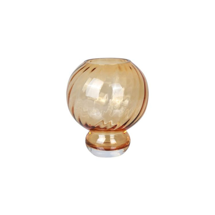 Glasvase - Meadow swirl Amber